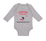 Long Sleeve Bodysuit Baby Loves Nice Trinidadian Trinidad Tobago Cotton