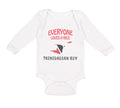 Long Sleeve Bodysuit Baby Loves Nice Trinidadian Trinidad Tobago Cotton
