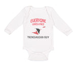 Long Sleeve Bodysuit Baby Loves Nice Trinidadian Trinidad Tobago Cotton