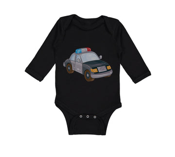 Long Sleeve Bodysuit Baby Police Car Little Boy & Girl Clothes Cotton