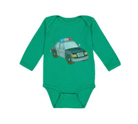 Long Sleeve Bodysuit Baby Police Car Little Boy & Girl Clothes Cotton