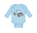 Long Sleeve Bodysuit Baby Police Car Little Boy & Girl Clothes Cotton