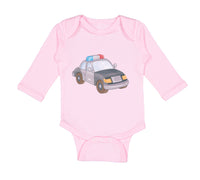 Long Sleeve Bodysuit Baby Police Car Little Boy & Girl Clothes Cotton