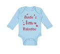 Long Sleeve Bodysuit Baby Auntie S Little Valentine Aunt Boy & Girl Clothes