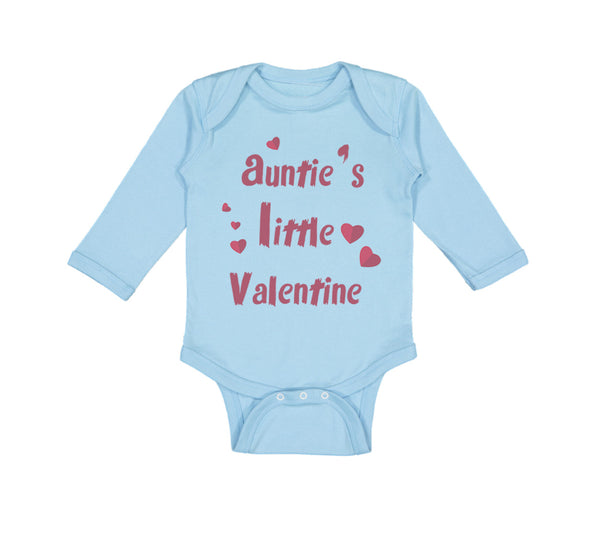 Long Sleeve Bodysuit Baby Auntie S Little Valentine Aunt Boy & Girl Clothes - Cute Rascals