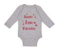 Long Sleeve Bodysuit Baby Auntie S Little Valentine Aunt Boy & Girl Clothes