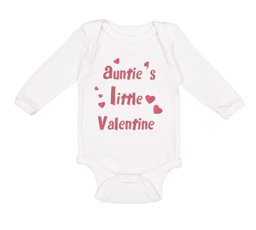 Long Sleeve Bodysuit Baby Auntie S Little Valentine Aunt Boy & Girl Clothes