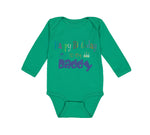 Long Sleeve Bodysuit Baby Happy Birthday to My Daddy Dad Father Style C Cotton - Cute Rascals