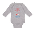 Long Sleeve Bodysuit Baby I Can T Even Walk Yet but I Already Love Palestine - Cute Rascals