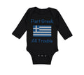 Long Sleeve Bodysuit Baby Part Greek All Trouble Boy & Girl Clothes Cotton