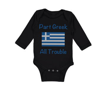 Long Sleeve Bodysuit Baby Part Greek All Trouble Boy & Girl Clothes Cotton