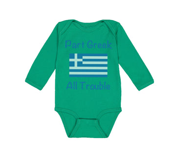 Long Sleeve Bodysuit Baby Part Greek All Trouble Boy & Girl Clothes Cotton