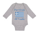 Long Sleeve Bodysuit Baby Part Greek All Trouble Boy & Girl Clothes Cotton