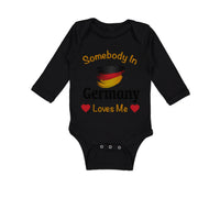 Long Sleeve Bodysuit Baby Somebody in Germany Loves Me Boy & Girl Clothes Cotton