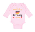 Long Sleeve Bodysuit Baby Somebody in Germany Loves Me Boy & Girl Clothes Cotton