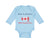 Long Sleeve Bodysuit Baby Made in America with Canadian Parts Style A Cotton