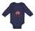 Long Sleeve Bodysuit Baby Made in America with Canadian Parts Style A Cotton