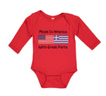 Long Sleeve Bodysuit Baby Made in America with Greek Parts Boy & Girl Clothes