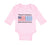 Long Sleeve Bodysuit Baby Made in America with Greek Parts Boy & Girl Clothes