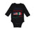 Long Sleeve Bodysuit Baby Made in America with Mexican Parts Style A Cotton
