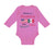 Long Sleeve Bodysuit Baby Made in America with Mexican Parts Style A Cotton