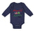 Long Sleeve Bodysuit Baby Made in America with Jamaican Parts Boy & Girl Clothes