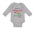 Long Sleeve Bodysuit Baby Made in America with Jamaican Parts Boy & Girl Clothes