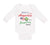 Long Sleeve Bodysuit Baby Made in America with Jamaican Parts Boy & Girl Clothes