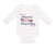 Long Sleeve Bodysuit Baby Made in America with Venezuelan Parts Cotton