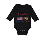 Long Sleeve Bodysuit Baby Made in America with Romanian Parts Boy & Girl Clothes