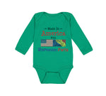 Long Sleeve Bodysuit Baby Made in America with Romanian Parts Boy & Girl Clothes