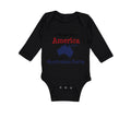 Long Sleeve Bodysuit Baby Made in America with Australian Parts Cotton