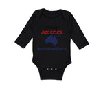 Long Sleeve Bodysuit Baby Made in America with Australian Parts Cotton