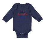 Long Sleeve Bodysuit Baby Made in America with Australian Parts Cotton