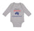 Long Sleeve Bodysuit Baby Made in America with Australian Parts Cotton