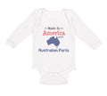 Long Sleeve Bodysuit Baby Made in America with Australian Parts Cotton