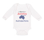 Long Sleeve Bodysuit Baby Made in America with Australian Parts Cotton