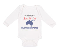 Long Sleeve Bodysuit Baby Made in America with Australian Parts Cotton