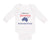 Long Sleeve Bodysuit Baby Made in America with Australian Parts Cotton