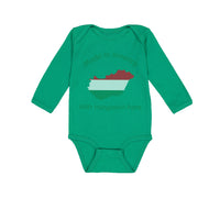 Long Sleeve Bodysuit Baby Made in America with Hungarian Parts Cotton