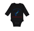 Long Sleeve Bodysuit Baby Made in America with Chamorro Guam Parts Cotton