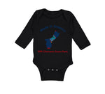 Long Sleeve Bodysuit Baby Made in America with Chamorro Guam Parts Cotton
