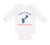 Long Sleeve Bodysuit Baby Made in America with Chamorro Guam Parts Cotton