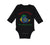 Long Sleeve Bodysuit Baby Made in America with Ethiopian Parts Cotton