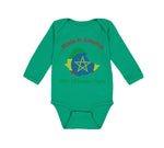 Long Sleeve Bodysuit Baby Made in America with Ethiopian Parts Cotton