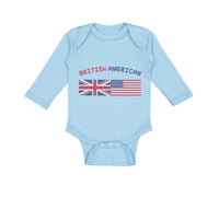 Long Sleeve Bodysuit Baby British American Boy & Girl Clothes Cotton - Cute Rascals