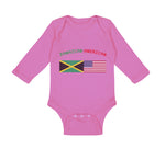 Long Sleeve Bodysuit Baby Jamaican American Boy & Girl Clothes Cotton