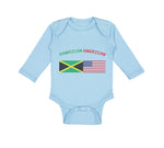 Long Sleeve Bodysuit Baby Jamaican American Boy & Girl Clothes Cotton