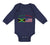 Long Sleeve Bodysuit Baby Jamaican American Boy & Girl Clothes Cotton