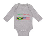 Long Sleeve Bodysuit Baby Jamaican American Boy & Girl Clothes Cotton